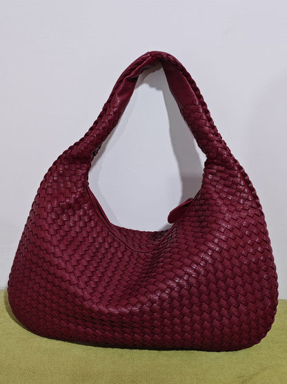 Women's Fashionable Leather Woven Bag MDA0844H2Y