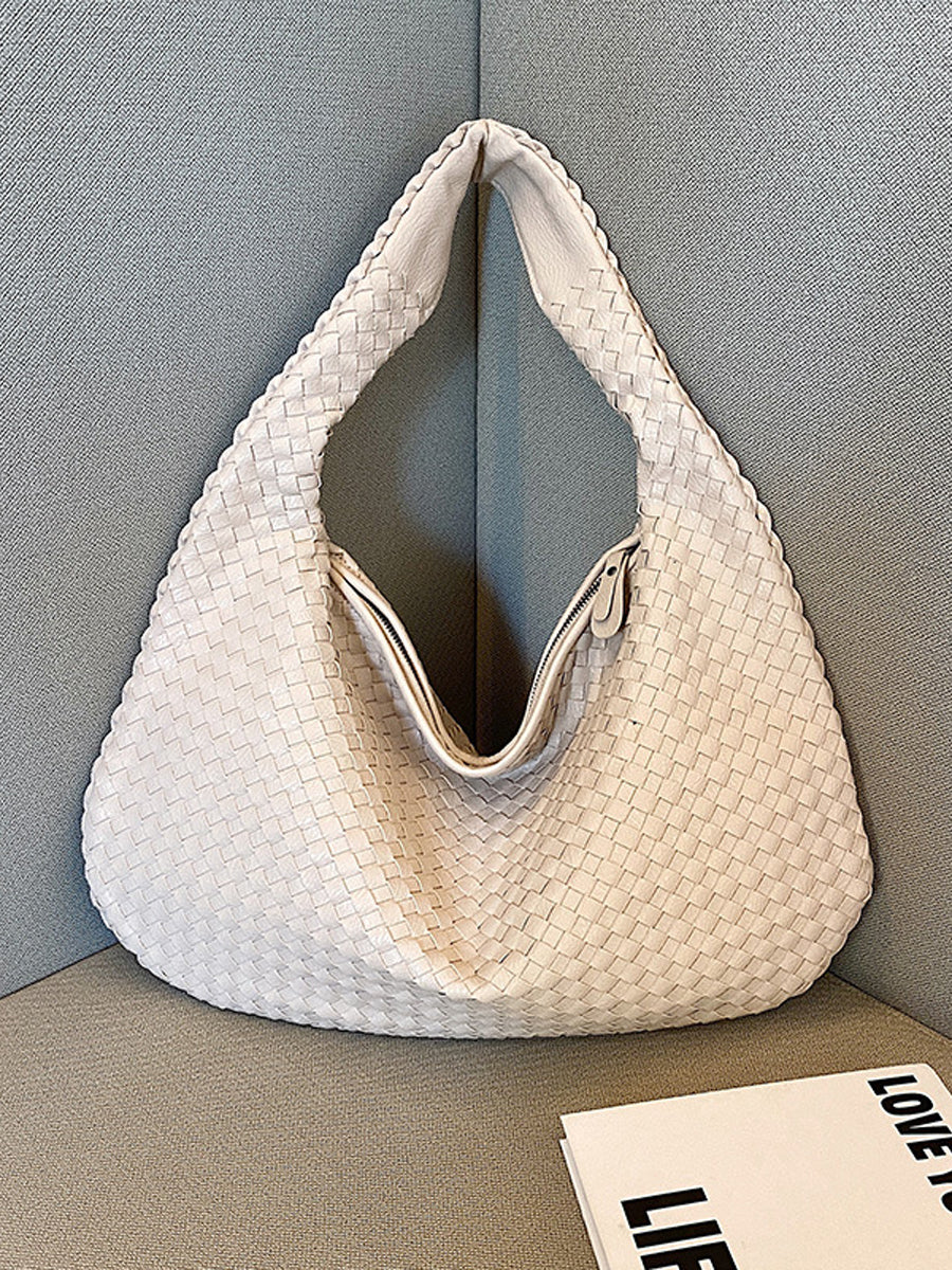 Women's Fashionable Leather Woven Bag MDA0844H2Y
